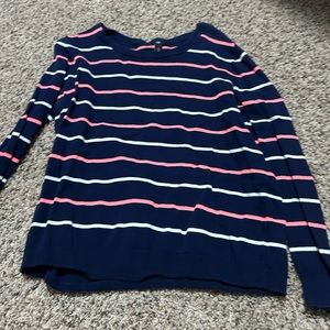 Stripped navy sweater